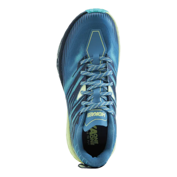 Hoka One One W speedgoat 4 wide Provincial blue / luminary gre